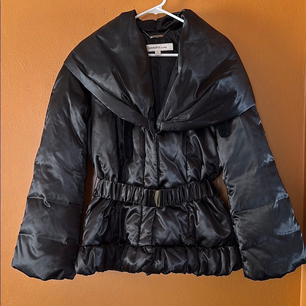 Laundry by Shelli Segal Black Puffer Jacket
